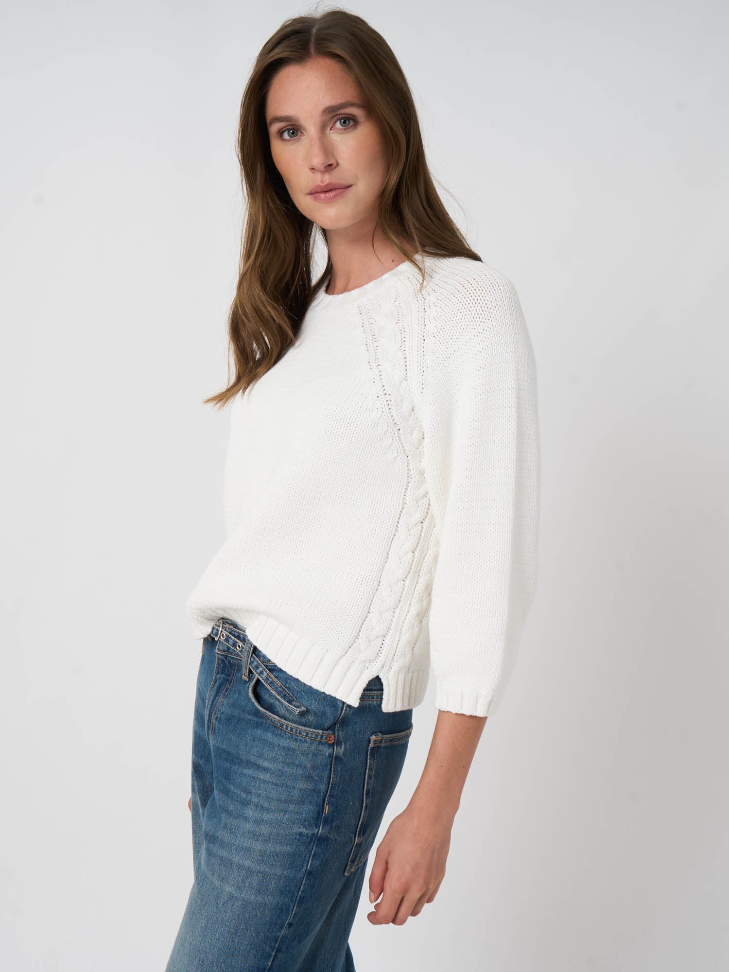 Cotton Crew Neck Pullover
