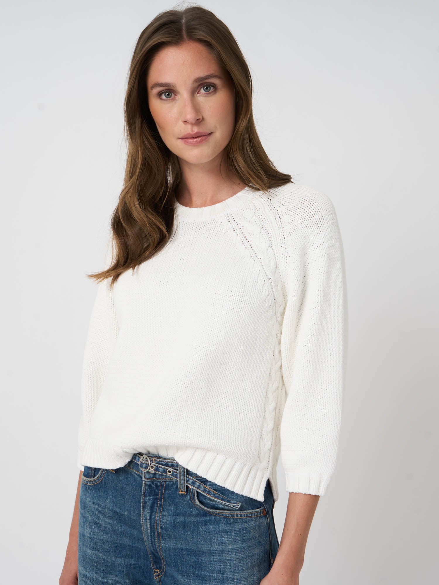 Cotton Crew Neck Pullover