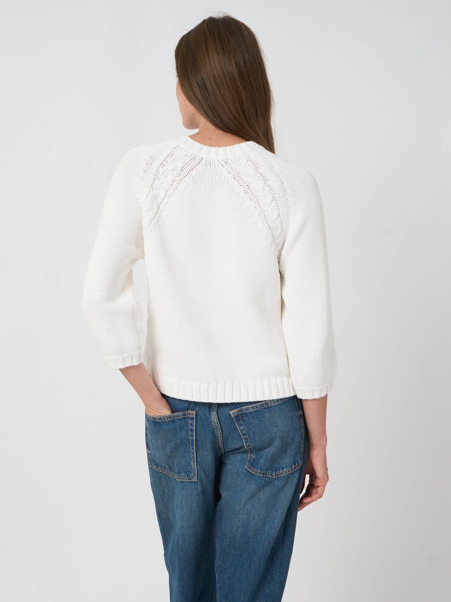 Cotton Crew Neck Pullover