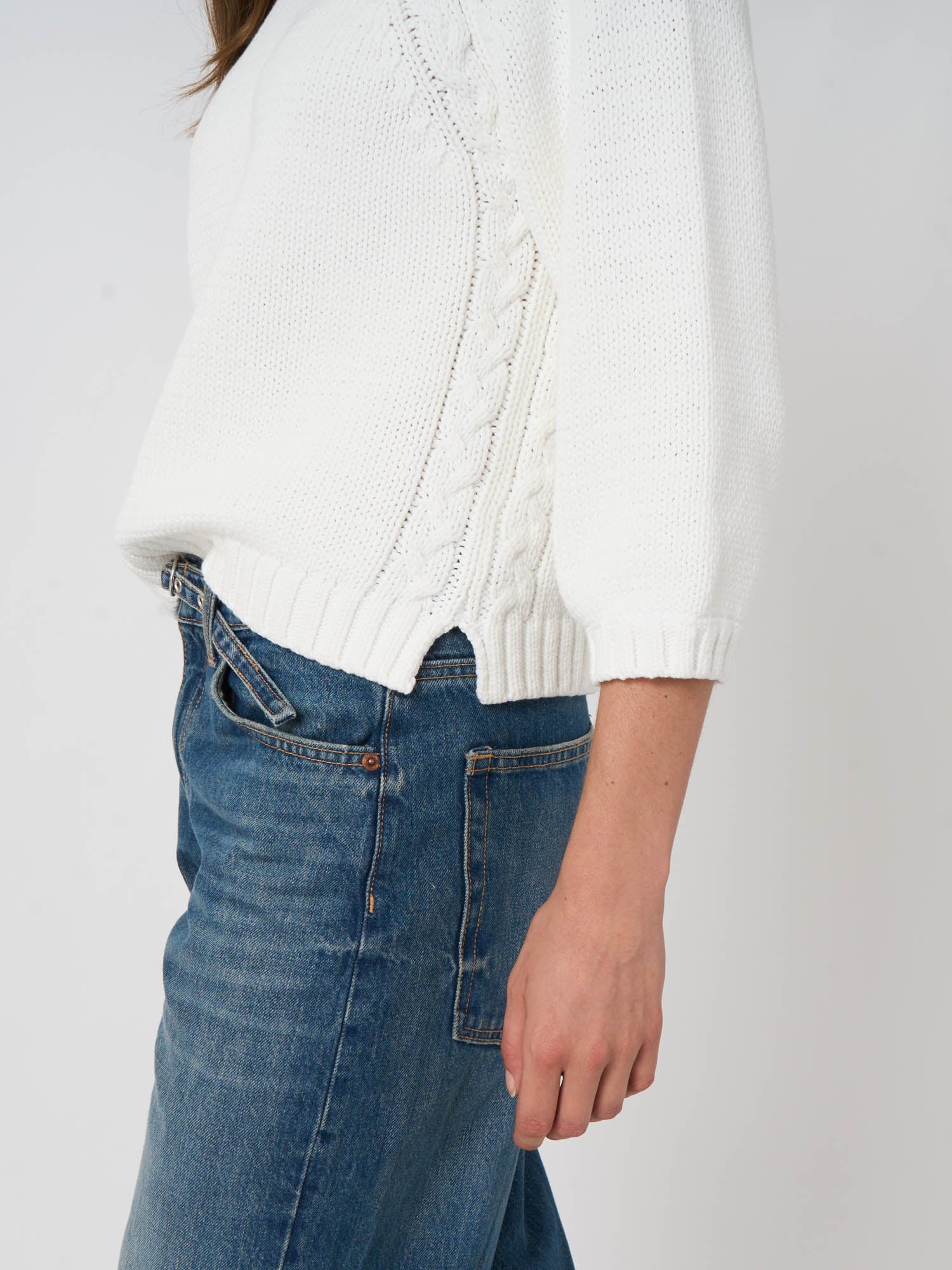 Cotton Crew Neck Pullover