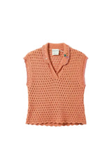 Cotton Embroidered Polo Top