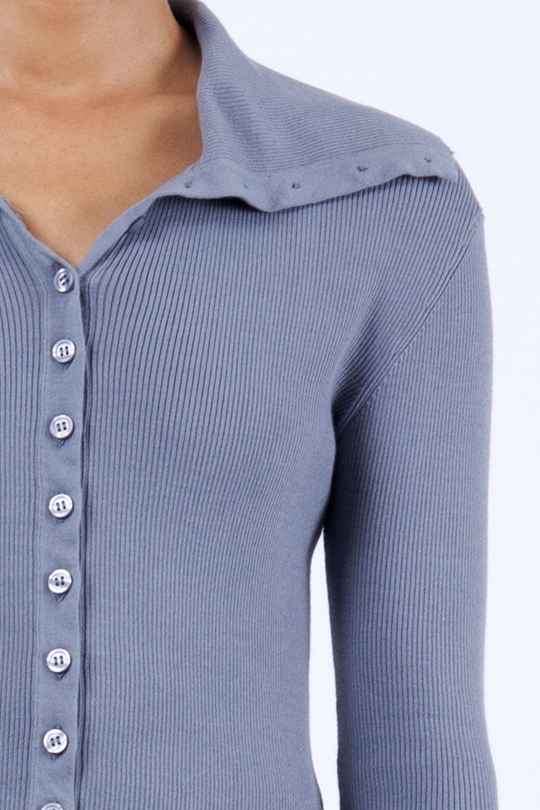 cotton fitted cropped cardigan 2x1