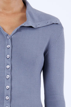 cotton fitted cropped cardigan 2x1