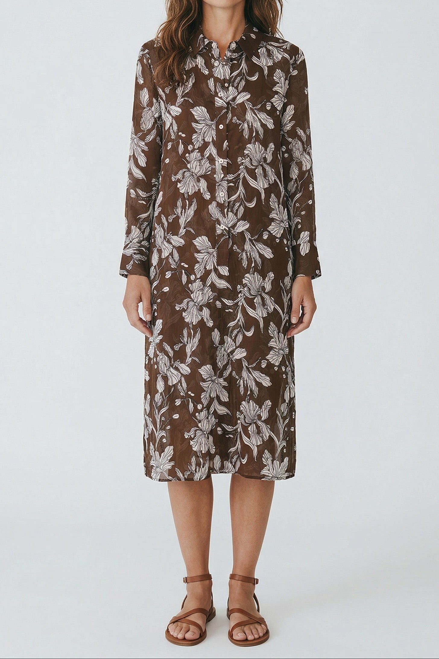 Cotton Long Sleeve Polo Dress
