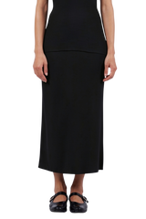 Cotton Skirt With Back Slit