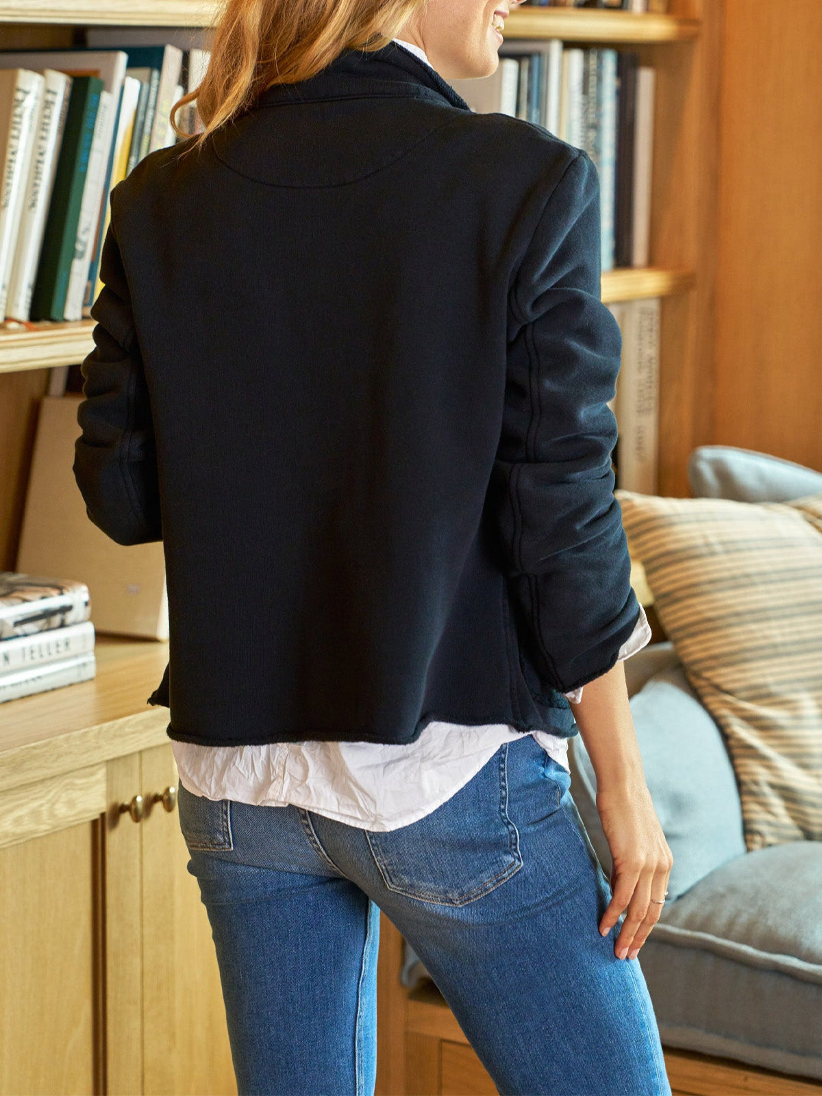 Cropped Sweatshirt Peacoat