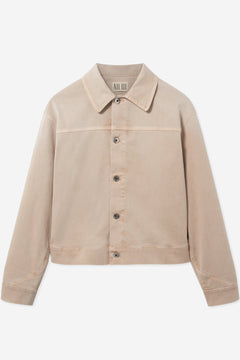 Danya Trucker Jacket – Cropped Italian Twill Button-Down