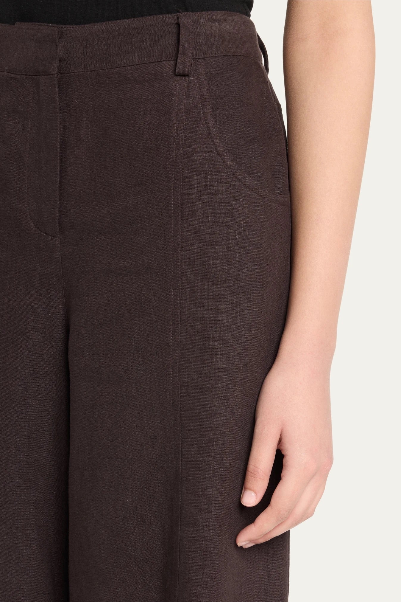 Dees Coated Linen Trouser