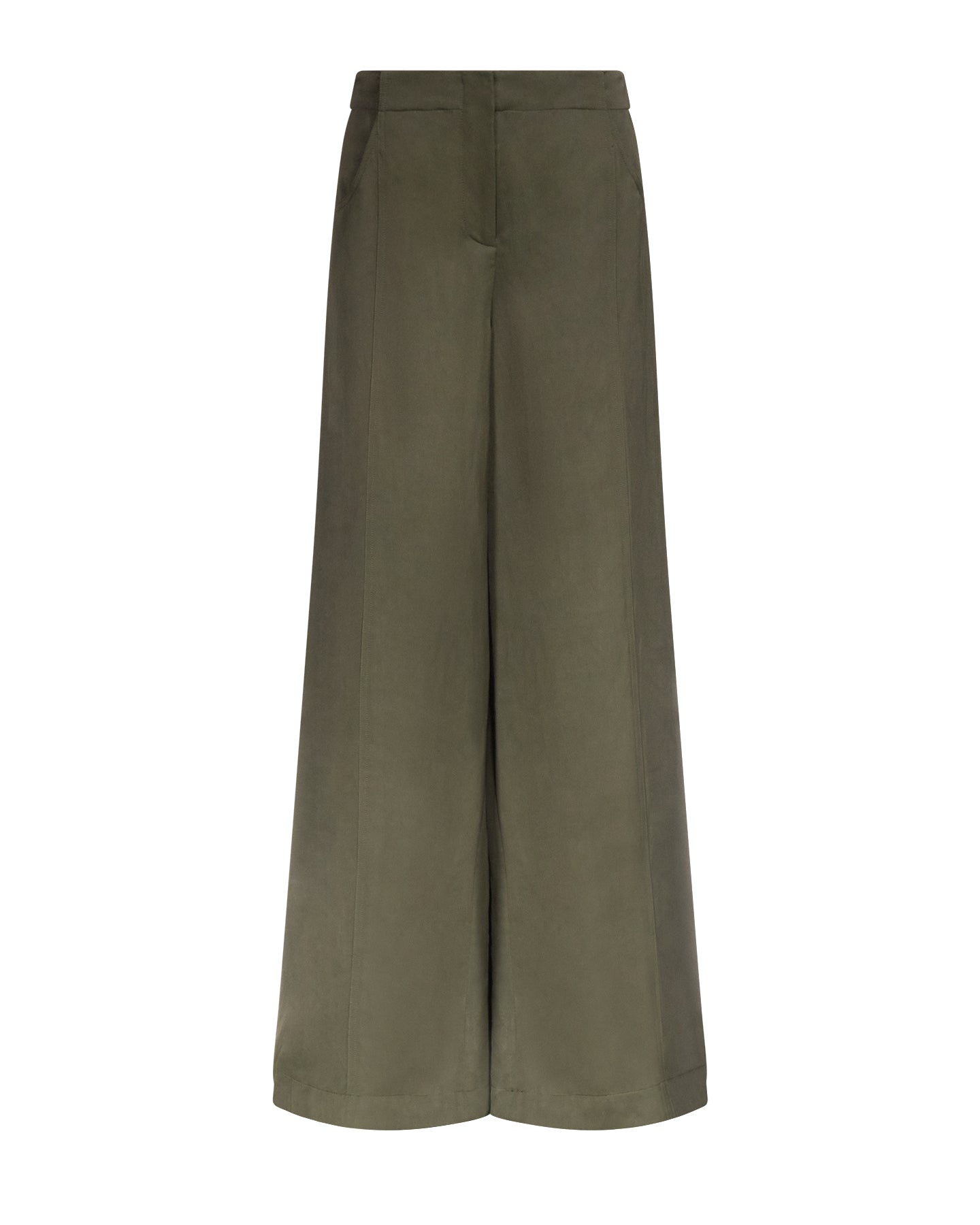Demie Coated Viscose Linen Pant