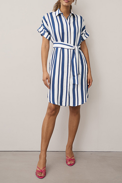 derby dress boutique White/Navy Striped / S ملابس محتشمة perfect for weddings and Harissa Vinaigrette (CAVA Copycat Width:blank