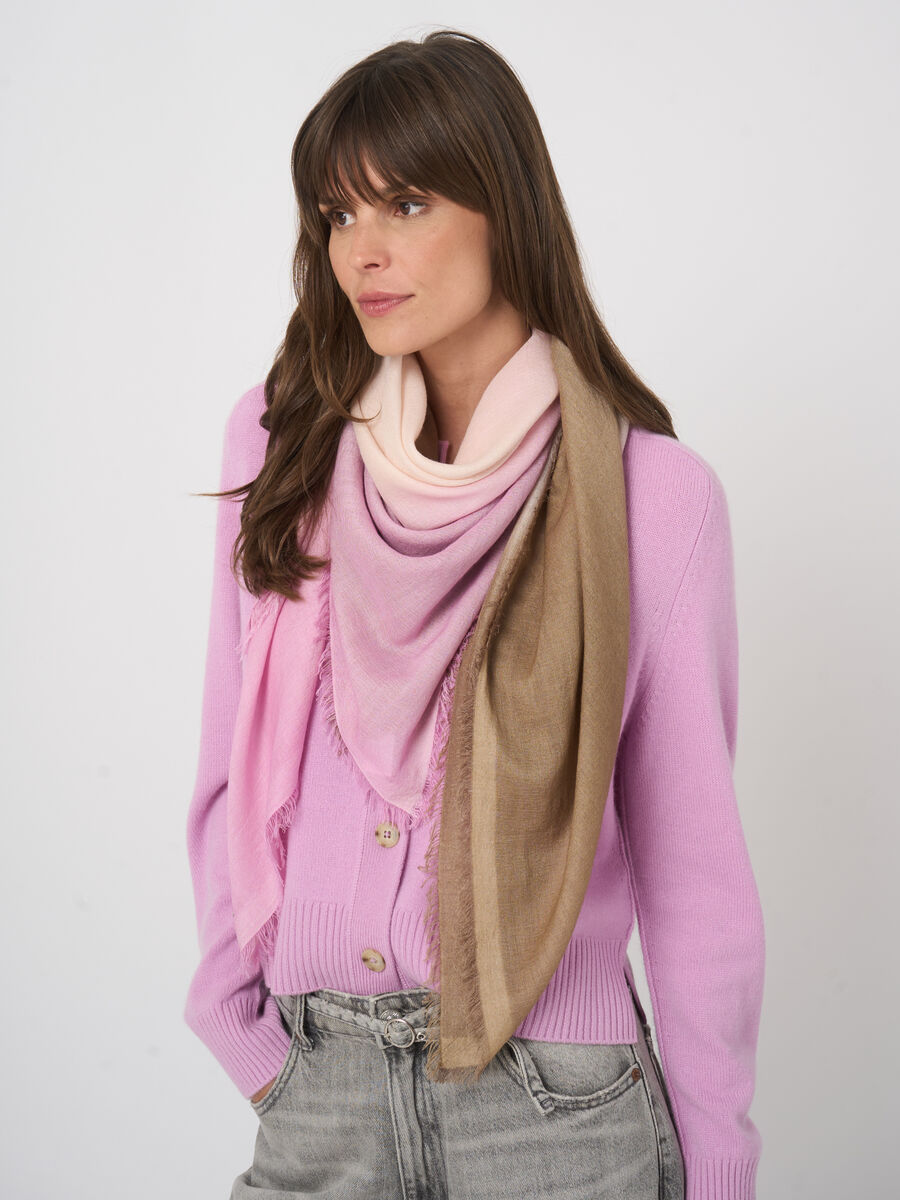 Dip-Dye Cashmere Blend Scarf
