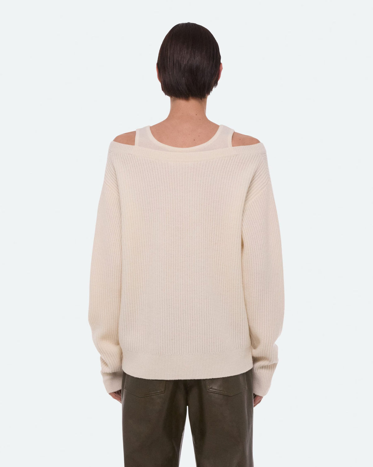 Double Layer V-Neck Sweater