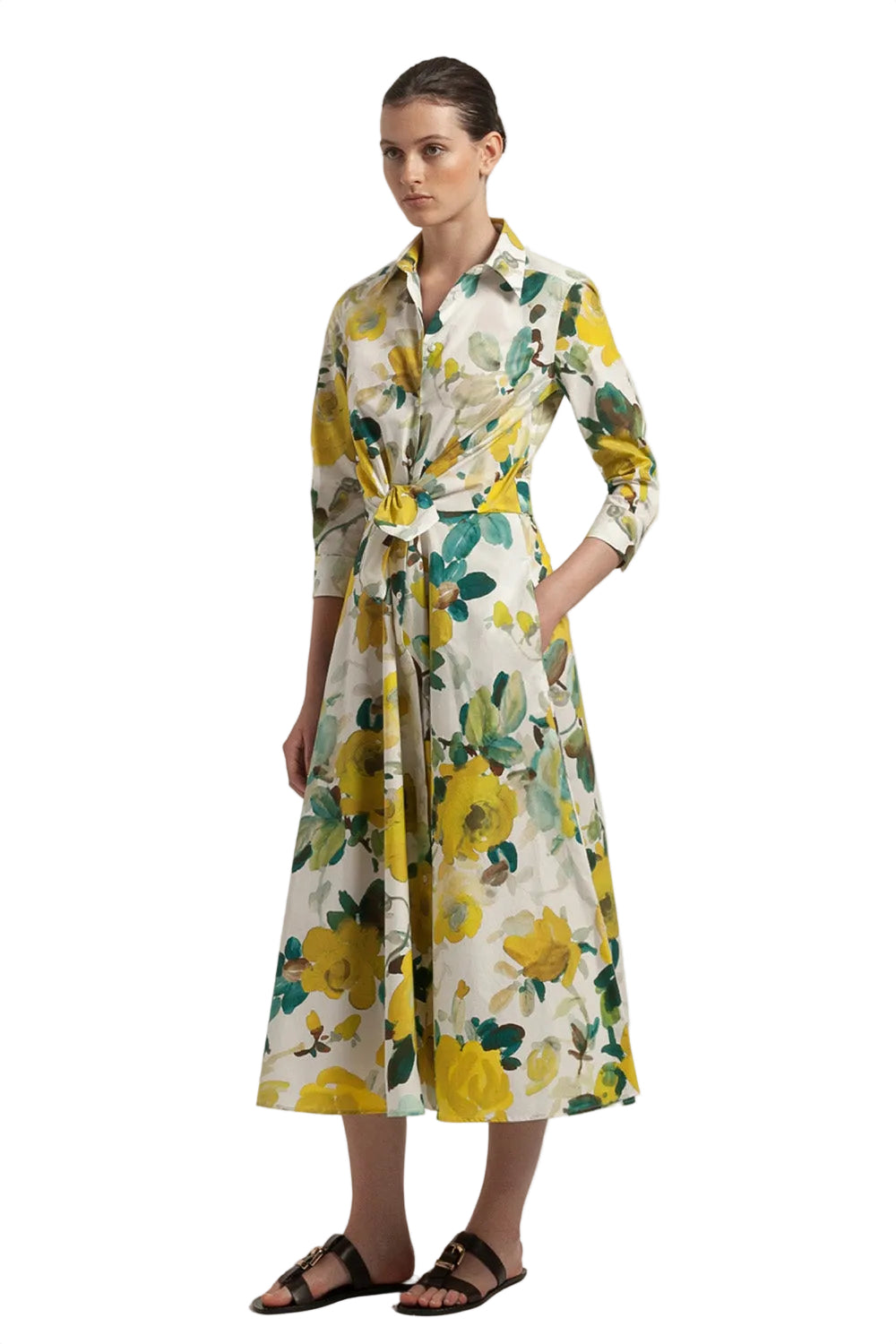 Dralla Printed Poplin Dress