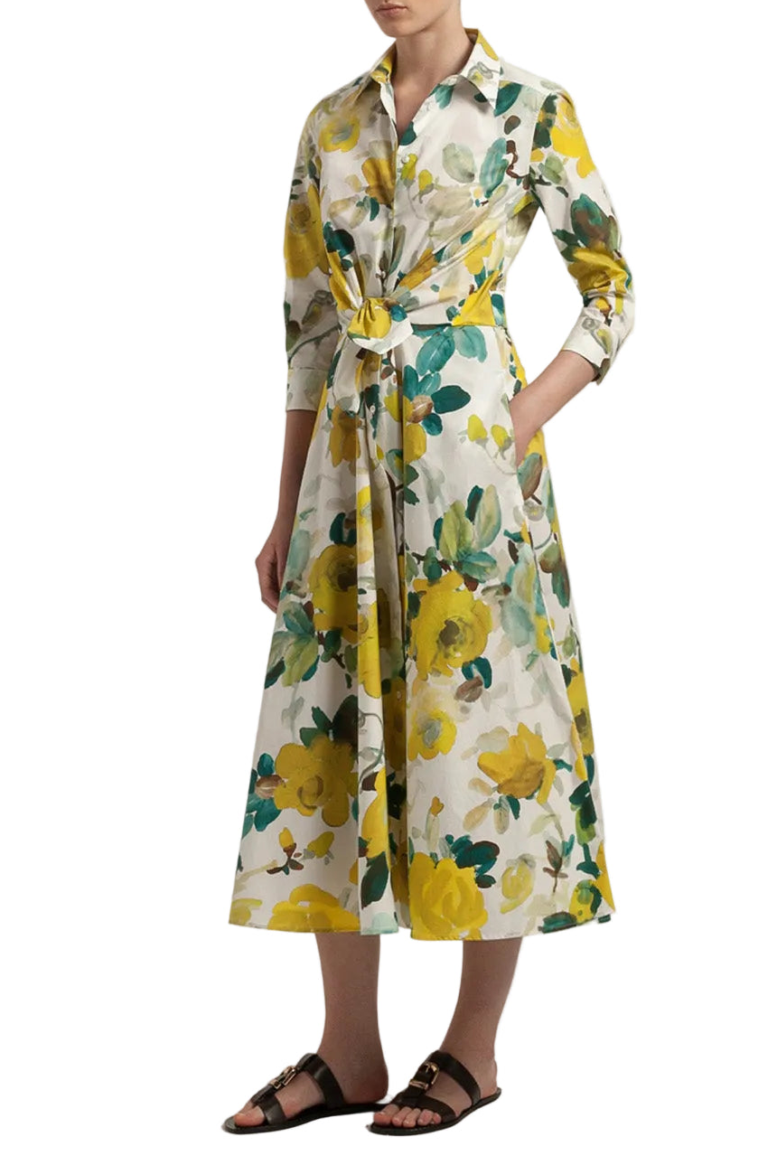 Dralla Printed Poplin Dress