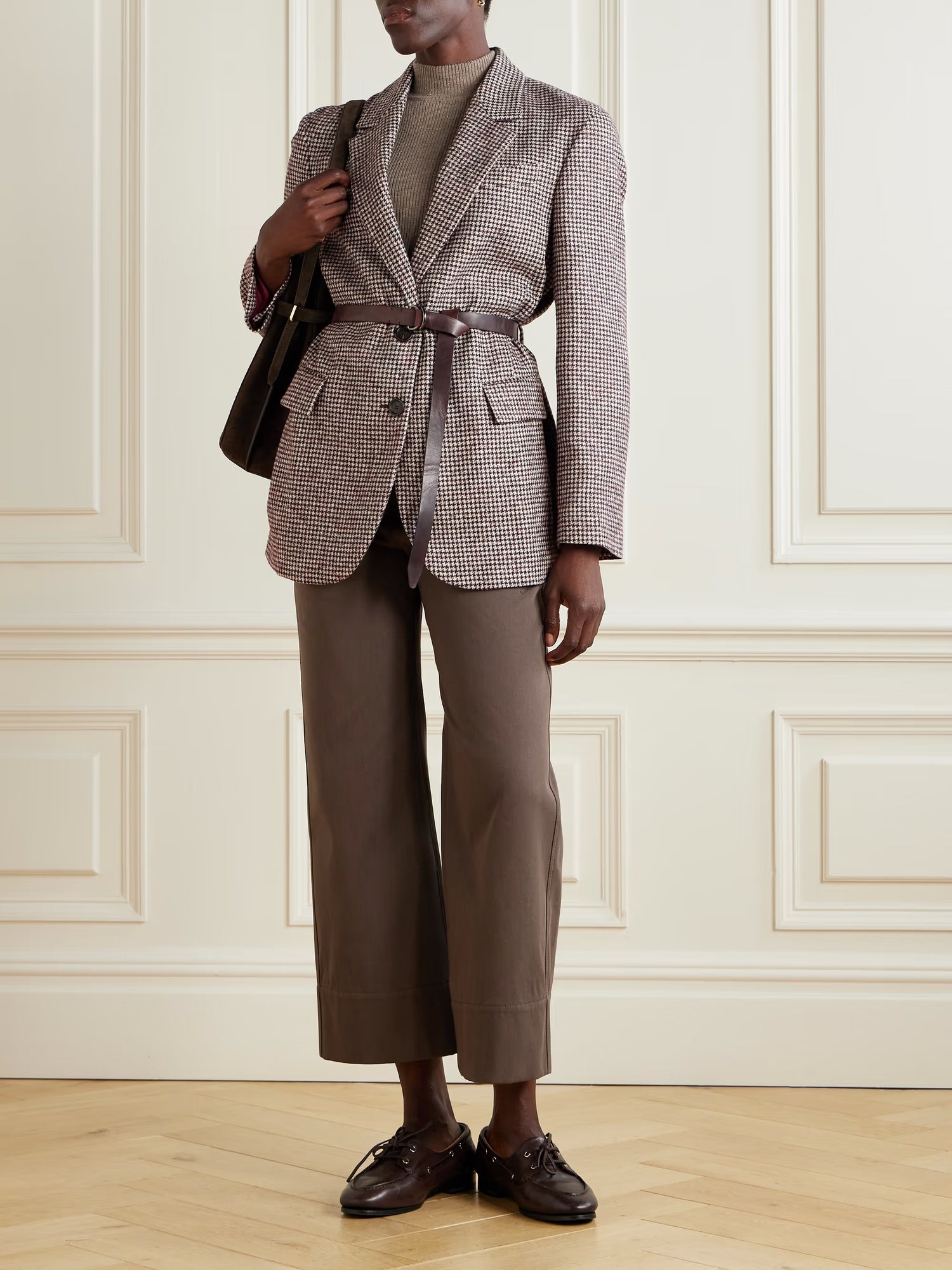 Embellished Houndstooth Jacket