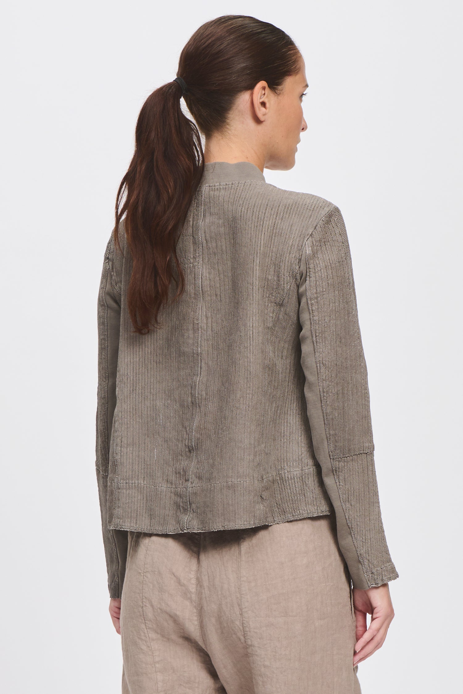 Embossed Leather Jacket