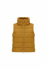 Faux Fur Collar Down Vest