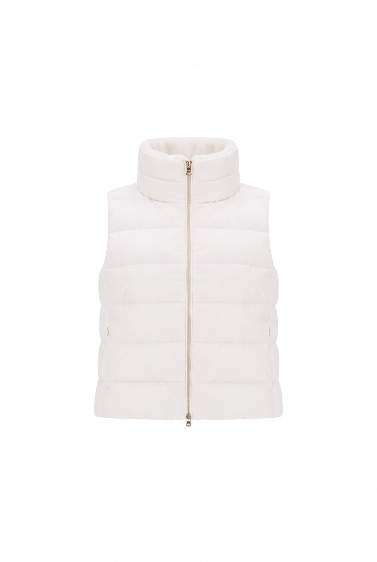 Faux Fur Collar Down Vest