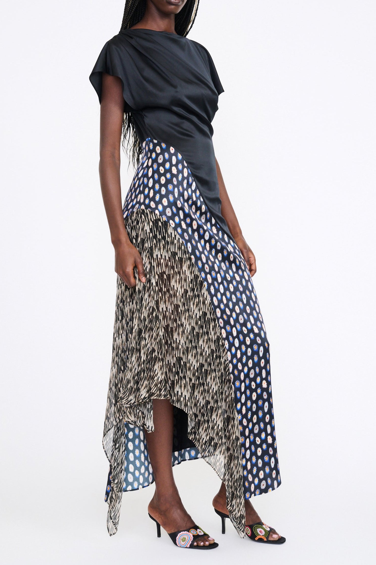 FAWN SILK DRESS