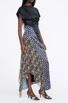 FAWN SILK DRESS