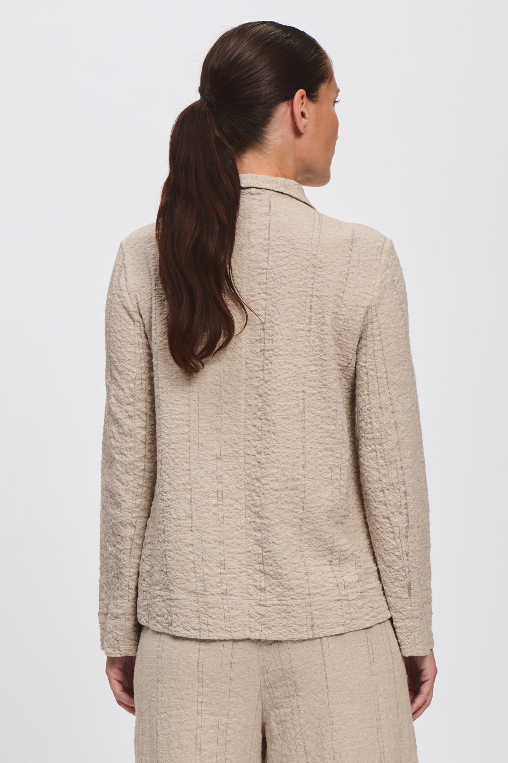Flared Embossed Jacket