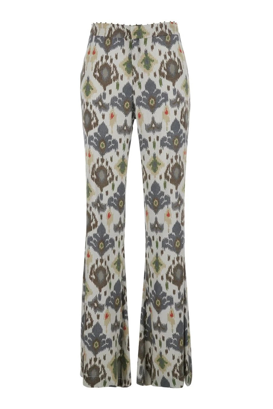 Flared Stretch Trousers