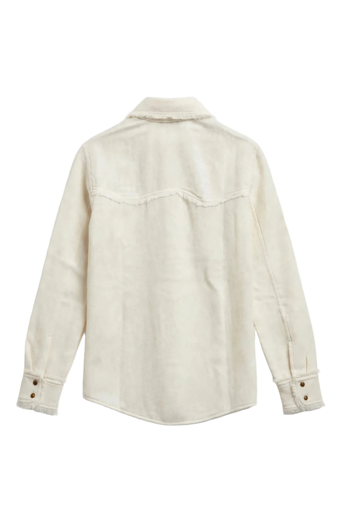 Floral Embroidered Cashmere Shirt