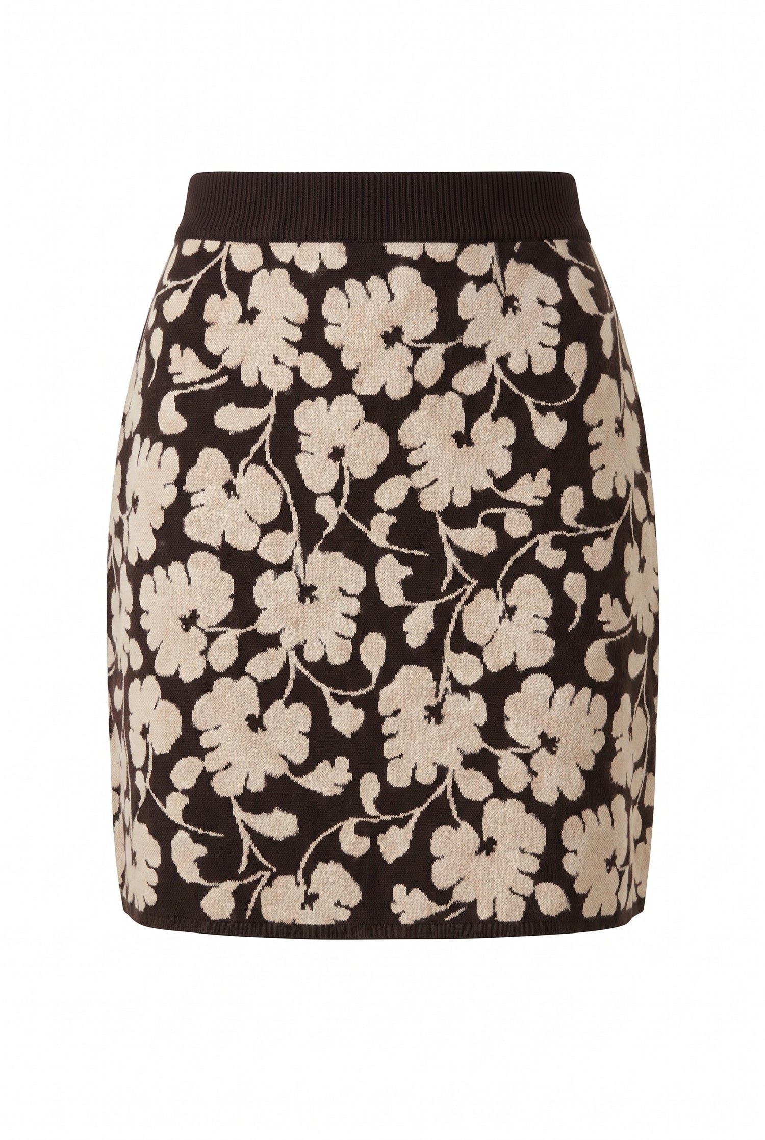 Floral Jacquard Mini Skirt