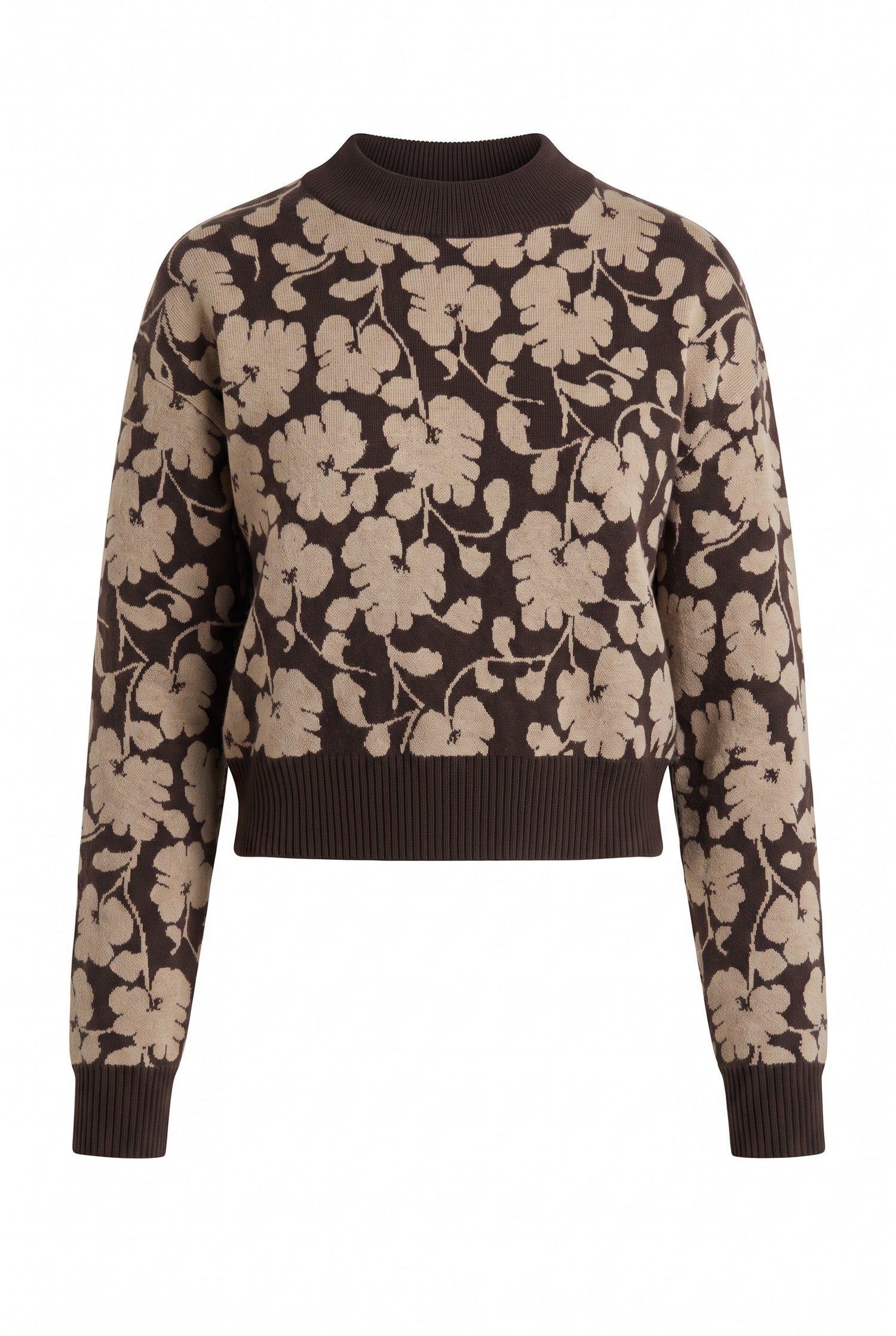 Floral Jacquard Sweater