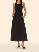 Flynn Dress Cotton Poplin Maxi Dress