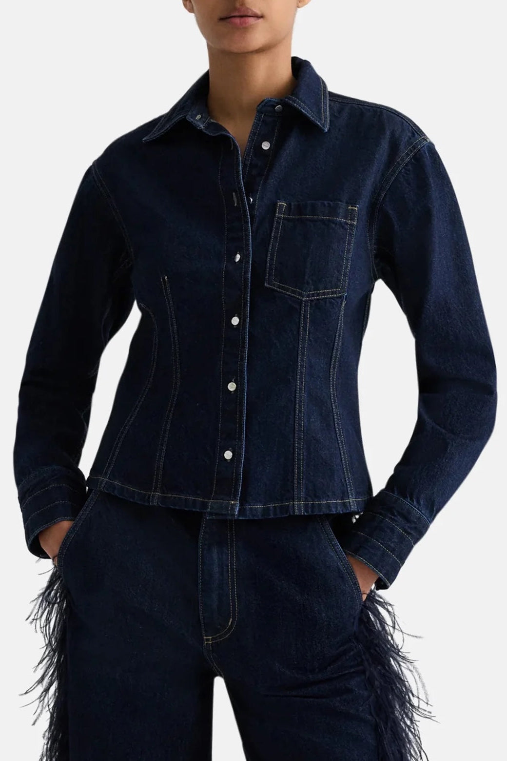 Franny Denim Top