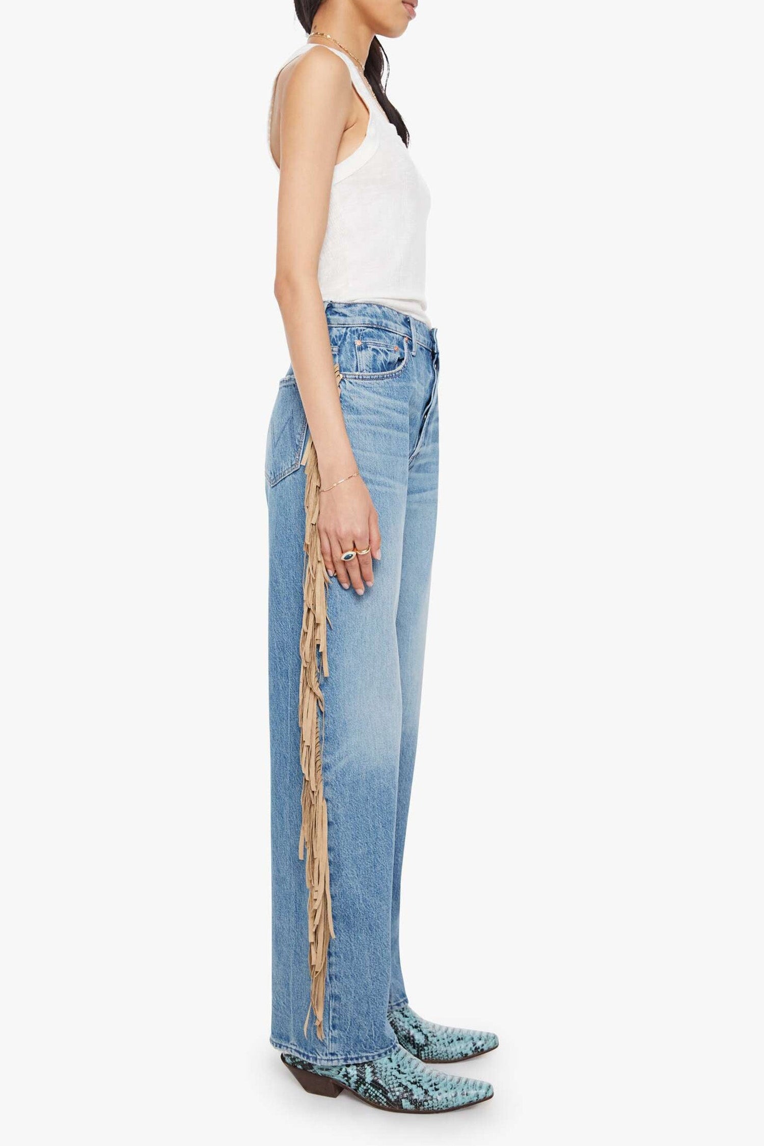 Fringe Half-Pipe Button Sneak