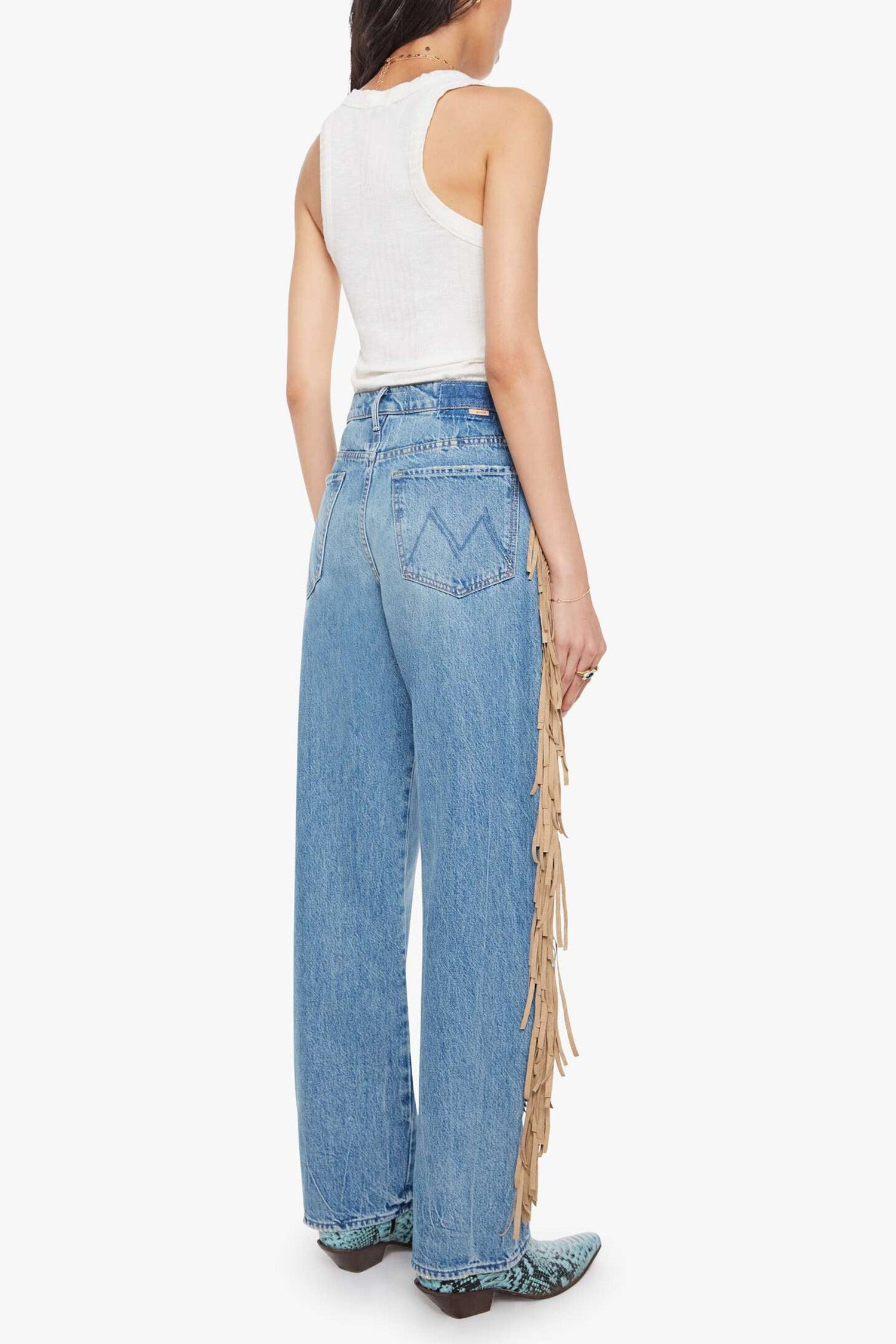 Fringe Half-Pipe Button Sneak