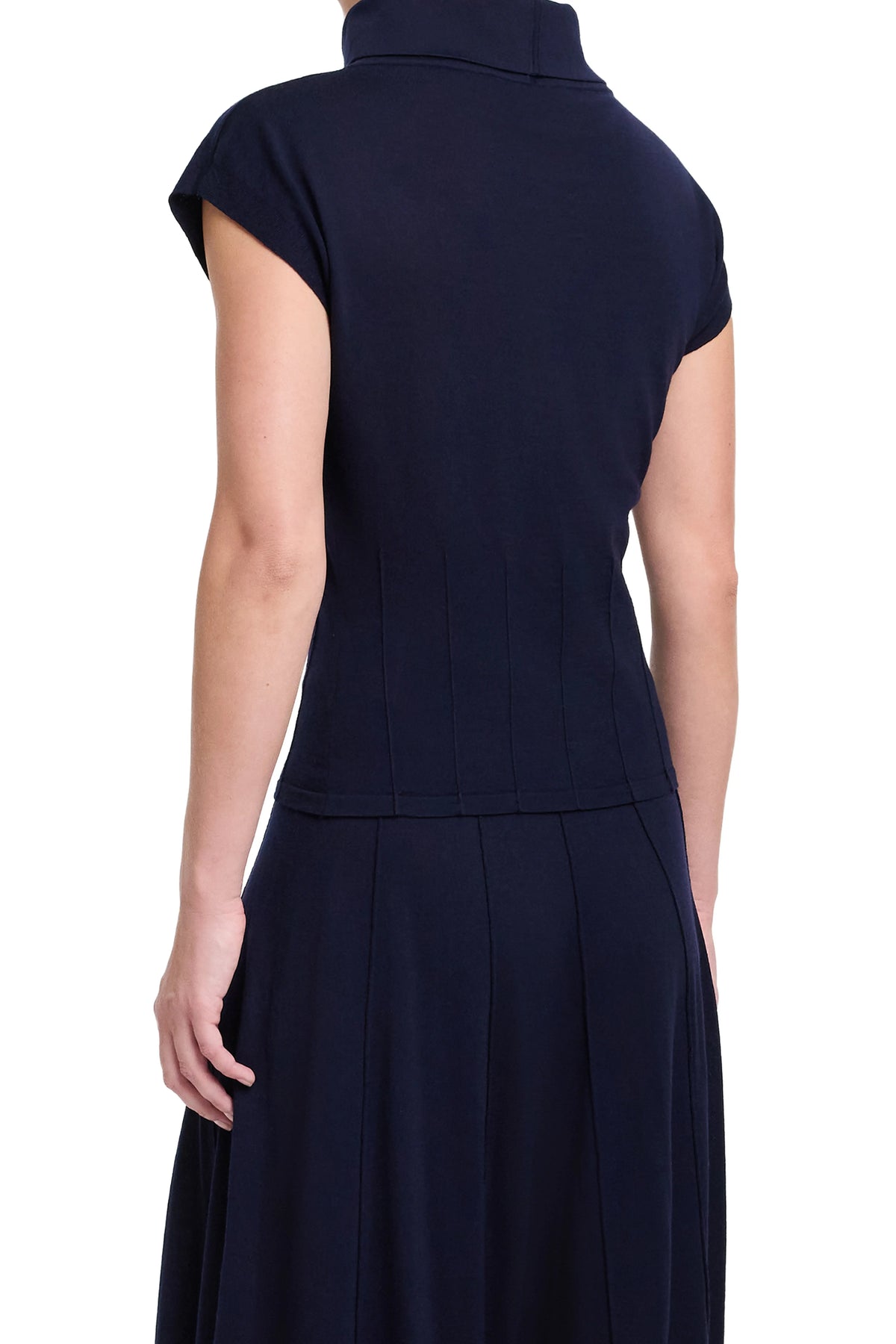 Funnel Neck Sleeveless Top