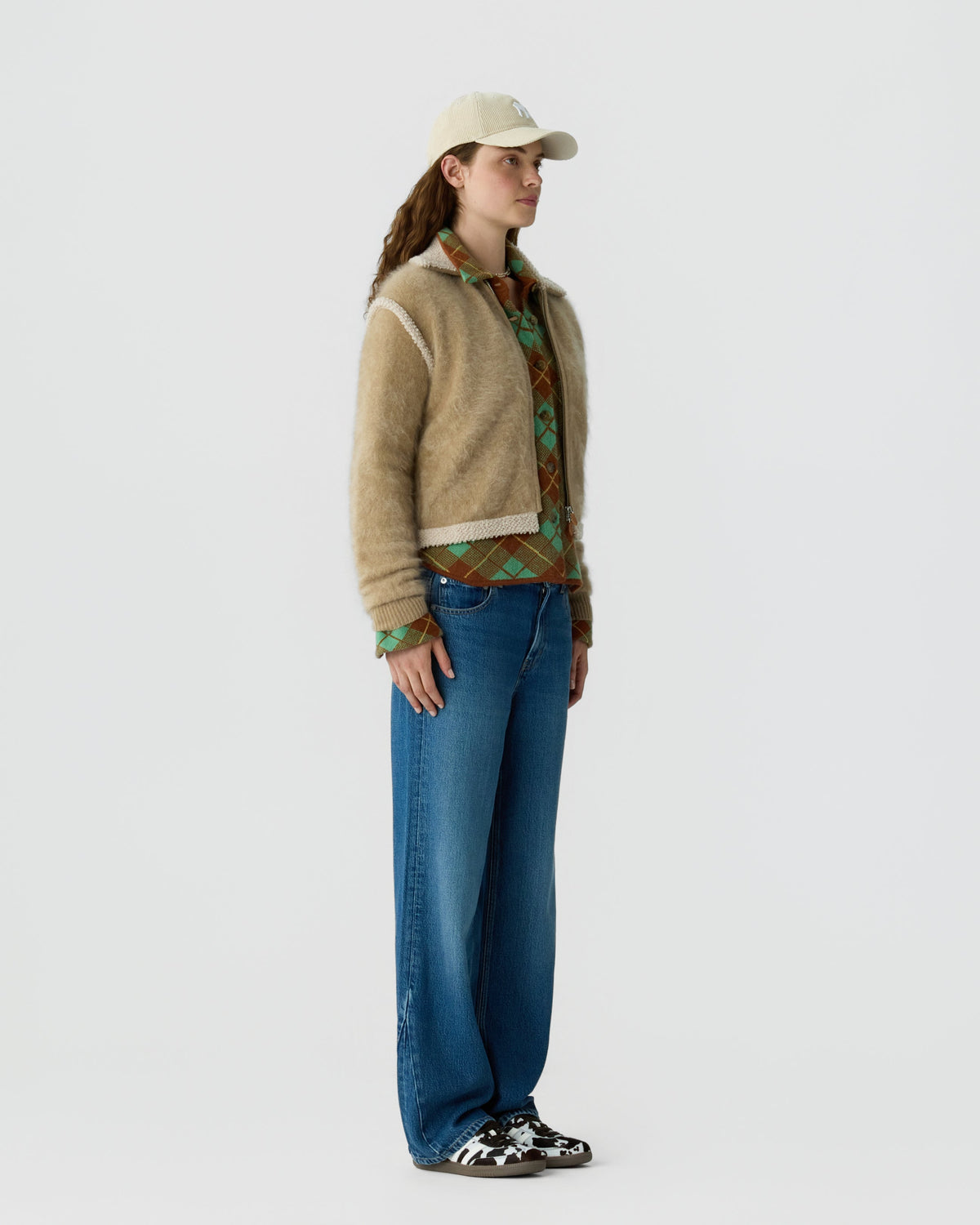 Guest In Residence Grizzly Frankie Jacket in Camel side view
