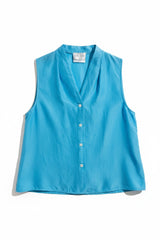 Habotai Silk V-Neck Top