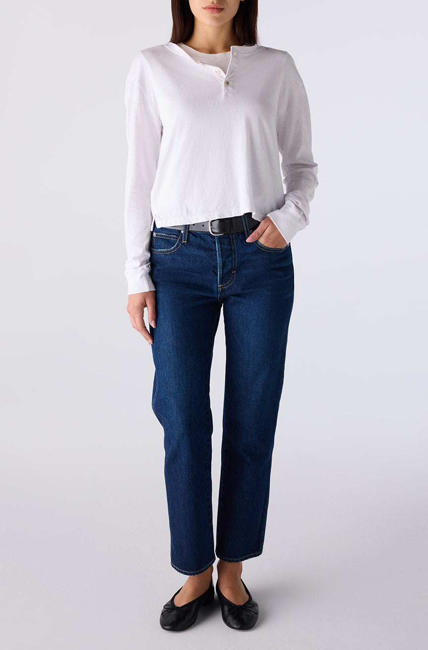 AMO Denim 143 in Crossing - styled shot 1