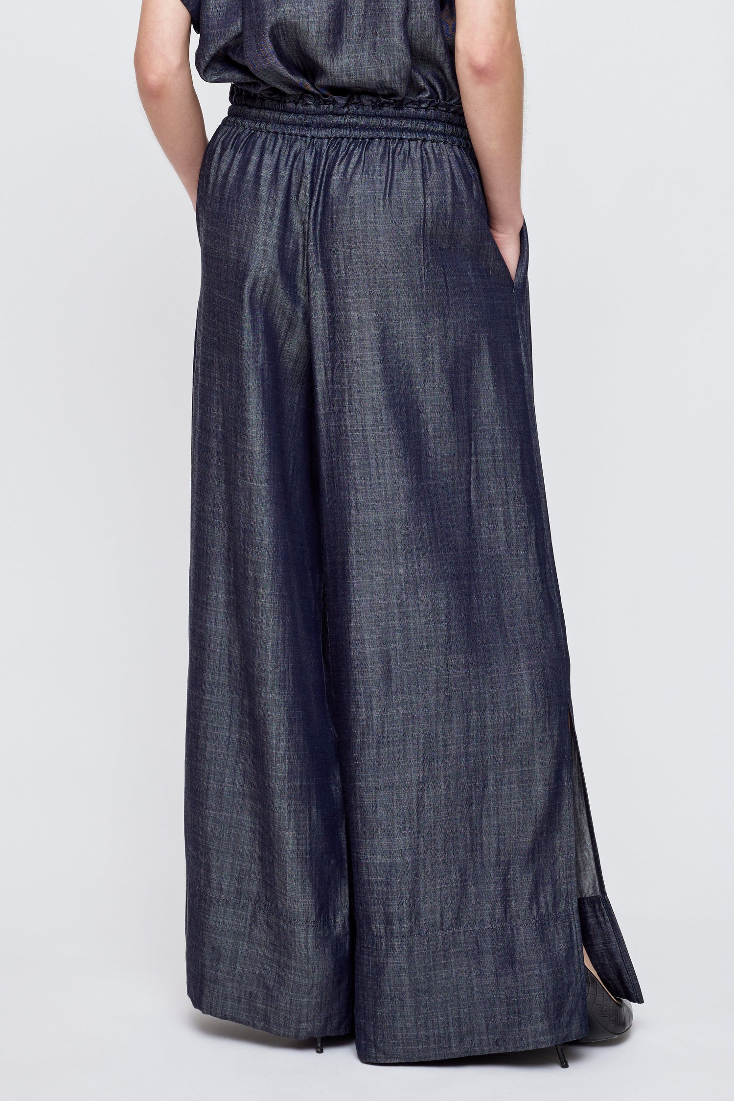 HIGH WAIST WIDE DENIM