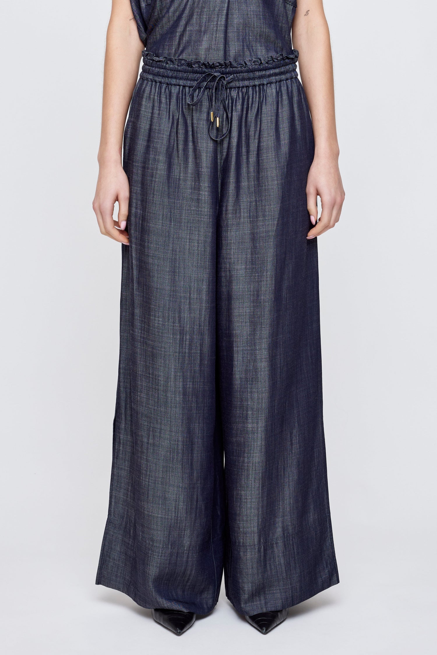 HIGH WAIST WIDE DENIM