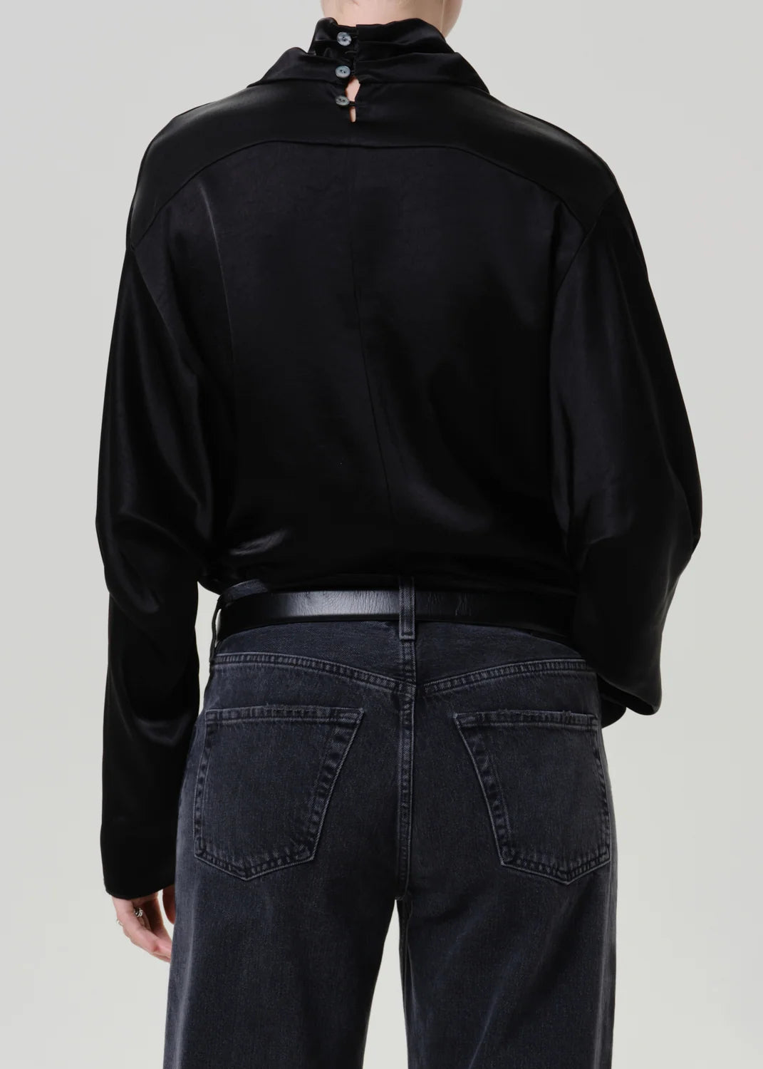 Ilaria Draped Satin Top