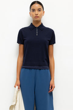 James Short Sleeve Polo Midnight