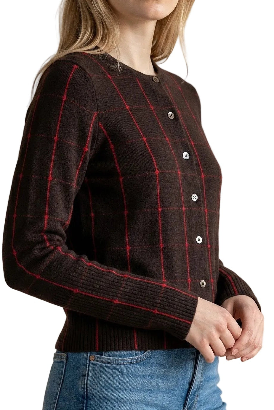 Jane Checker Cardigan