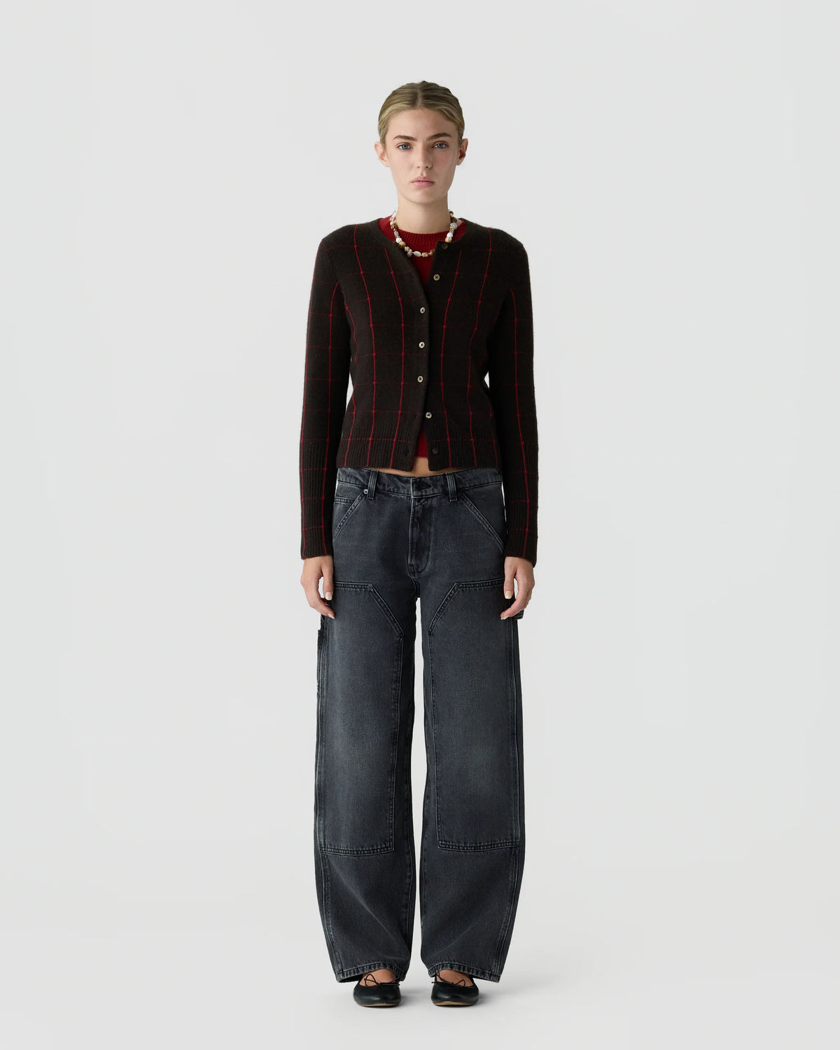 Jane Checker Cardigan