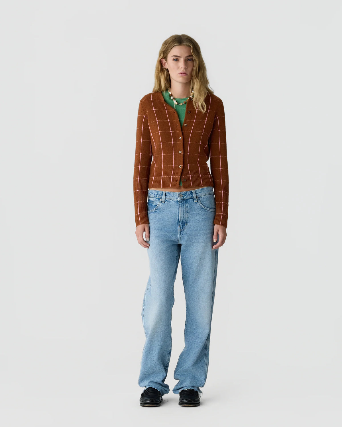 Jane Checker Cardigan