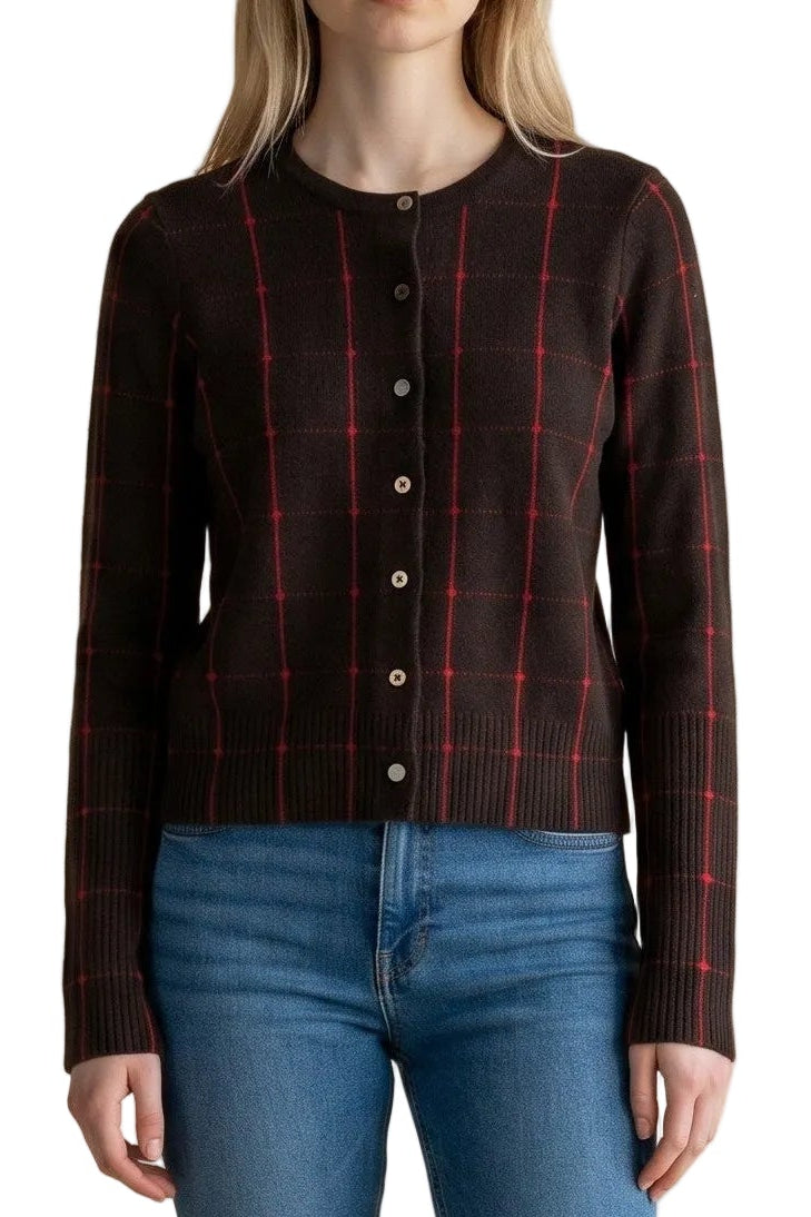 Jane Checker Cardigan