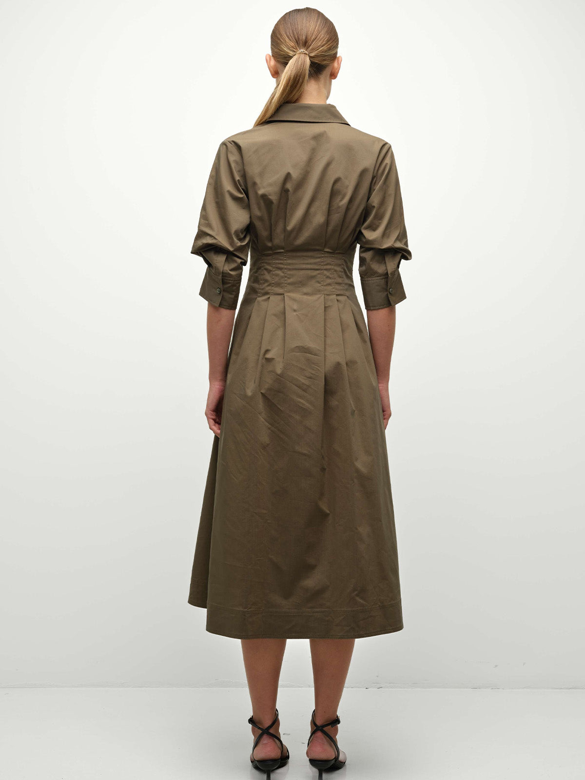 Jazz Pintuck Midi Dress
