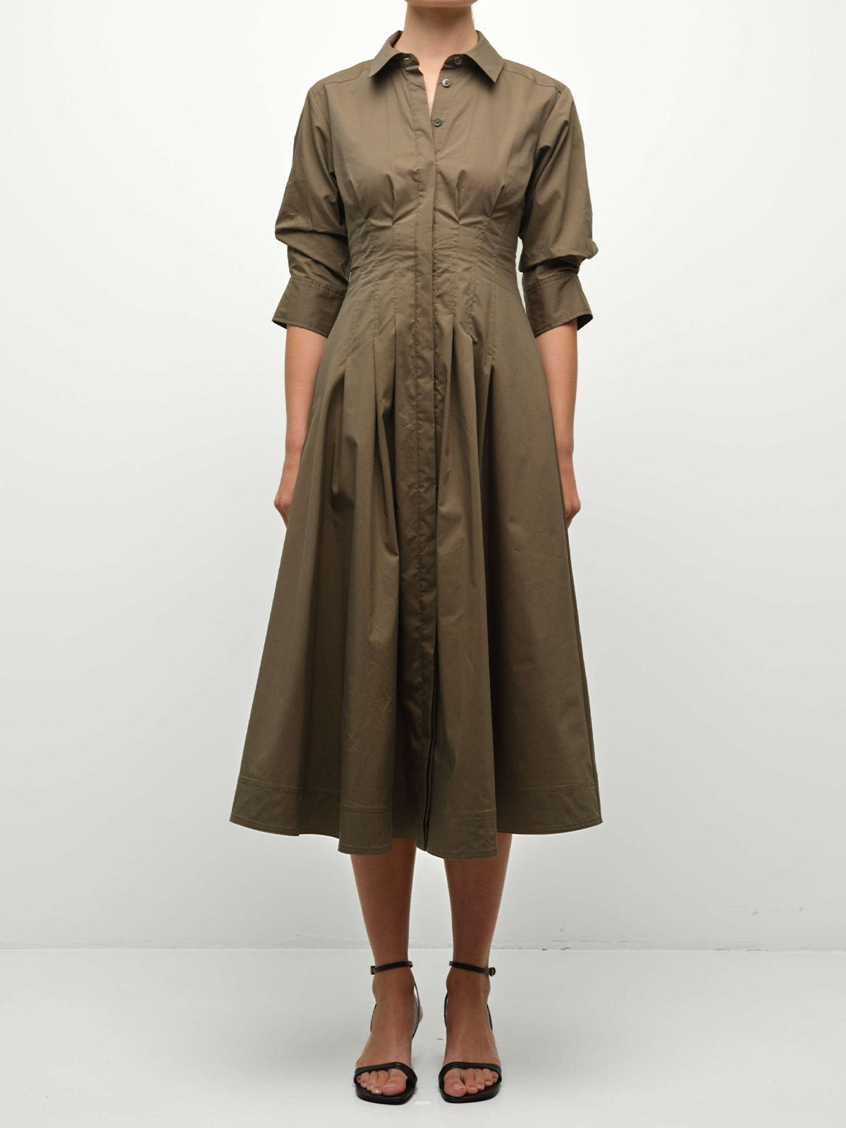 Jazz Pintuck Midi Dress