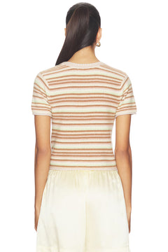 Jude Short Sleeve Cashmere Tee Lightweight Knit Top
