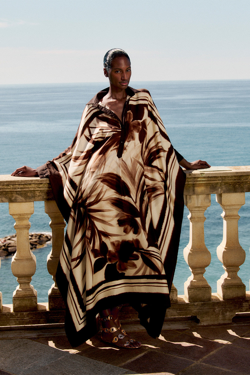 Kafka Printed Palms Dress