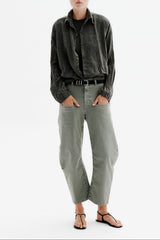 Kenny Trousers – Italian Twill Barrel-Leg Pants